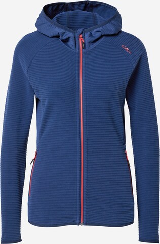 CMP Functionele fleece jas in Blauw: voorkant