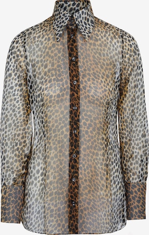 DOLCE & GABBANABluza 'Dolce & Gabbana Bluse' - smeđa boja: prednji dio