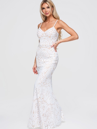 Ombre Abendkleid‌‌‌‌‌‌‌‌‌‌ in 36 in weiß, Produktansicht
