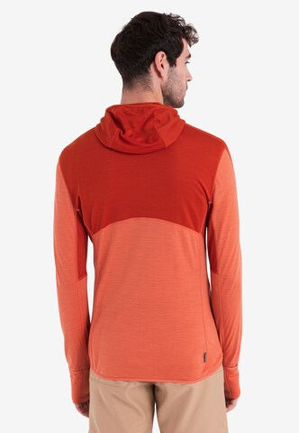 ICEBREAKER Sweatshirt '200 Realfleece Descender' in Orange