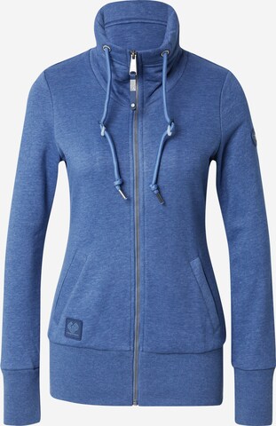 Ragwear Zip-Up Hoodie 'RYLIE' in Blue: front