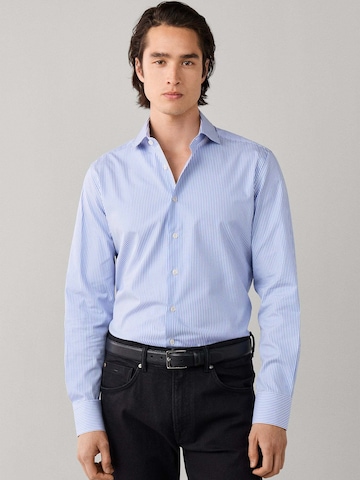 Hackett London Comfort fit Zakelijk overhemd in Blauw: voorkant