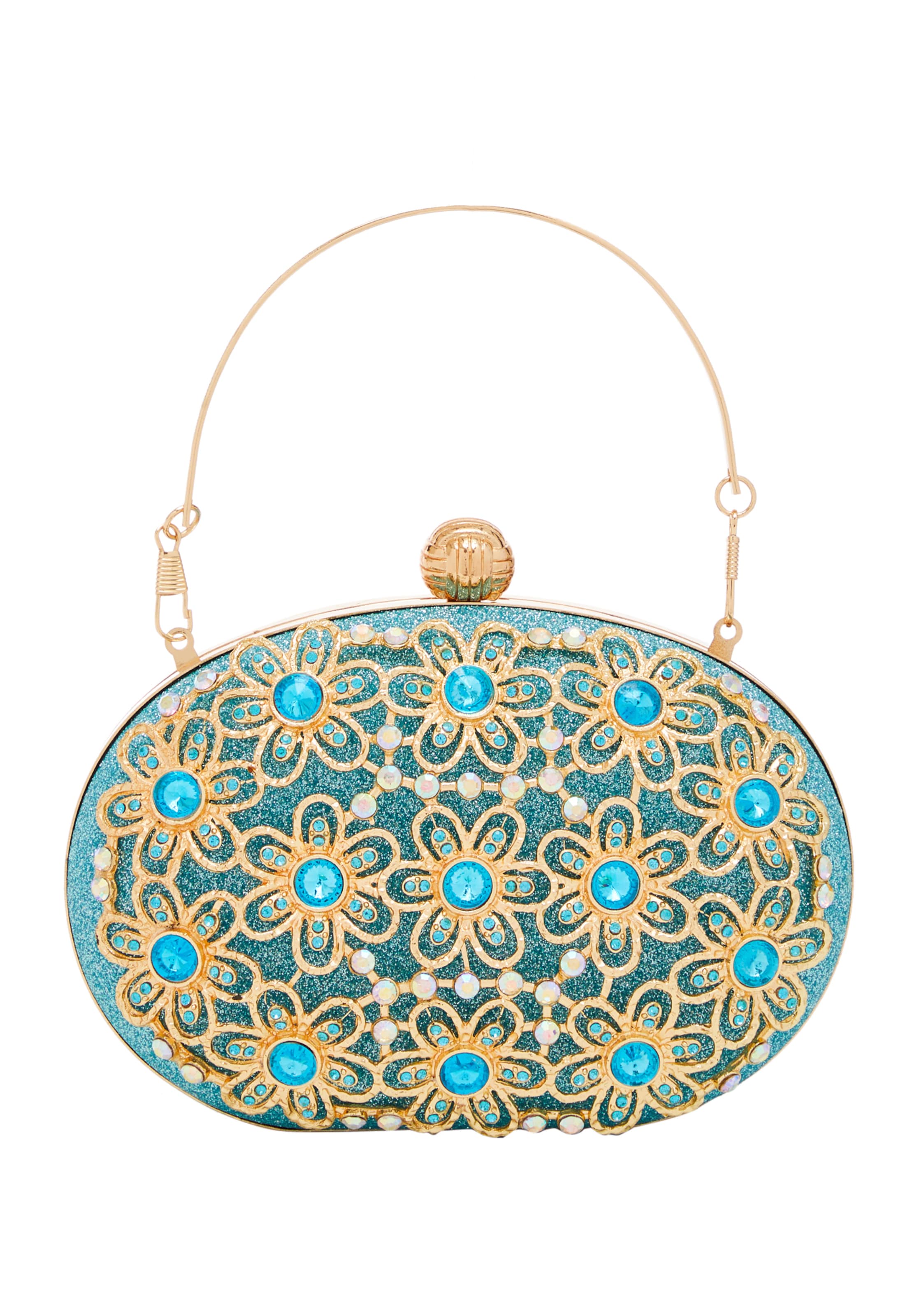 FELIPA Clutch in Blauw: voorkant