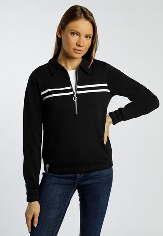 DreiMaster Maritim Sweatshirt in Black: front