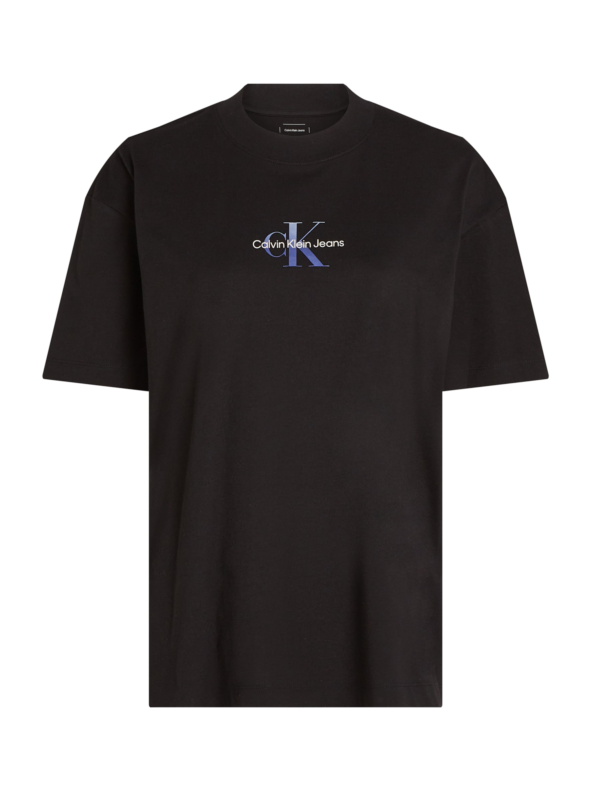 Tricou de la Calvin Klein Jeans pe negru: față