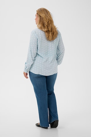 KAFFE CURVE Bluse 'KCsida' in Blau