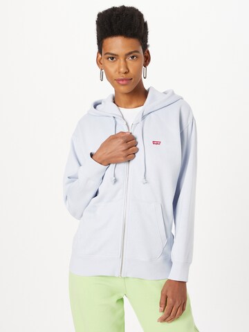 LEVI'S ® Sweatshirt 'Standard Zip Hoodie' in Blau: predná strana