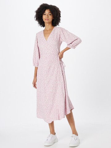 Robe-chemise Kauf Dich Glücklich en rose : devant