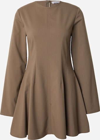 EDITEDHaljina 'Imen Dress' - smeđa boja: prednji dio