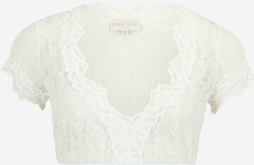 Krüger Madl - Blusa tradicional 'Carina' en beige: frente