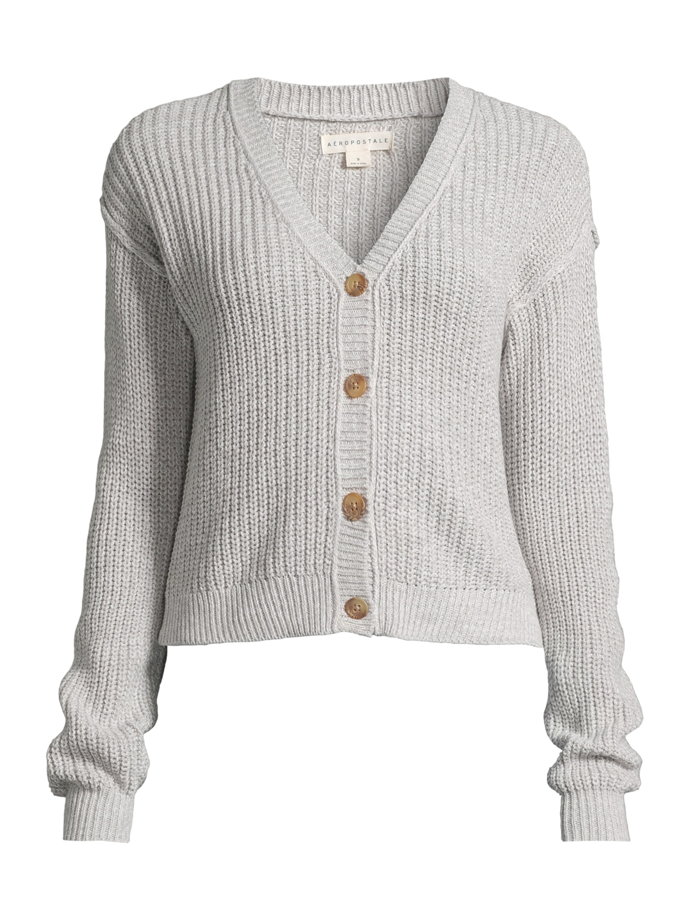 Cardigan AÉROPOSTALE en gris : devant