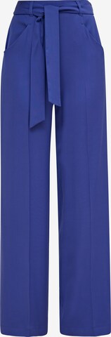 Wide Leg Pantalon à plis COMMA en bleu : devant