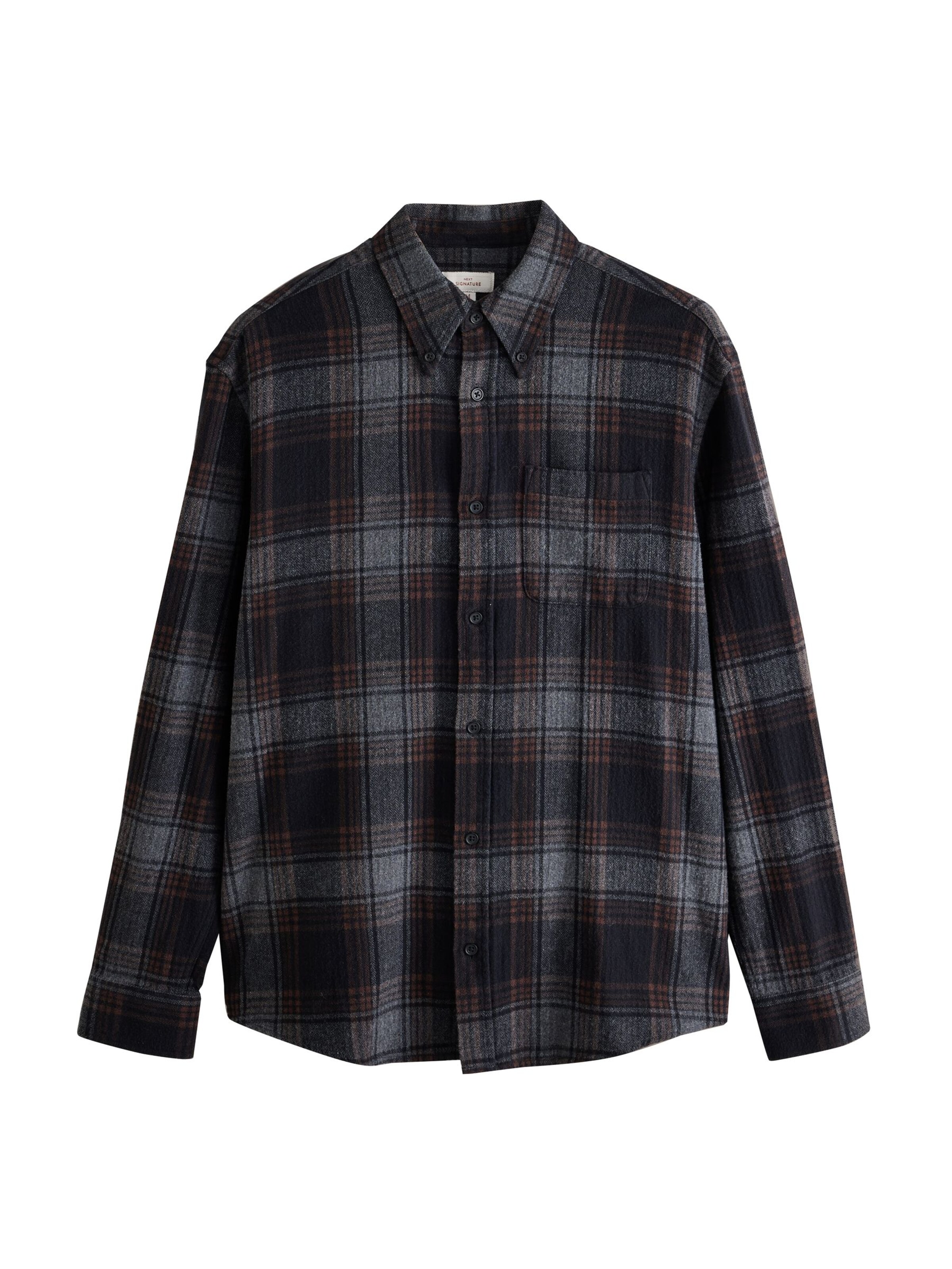 Next Button Up Shirt in Black: front