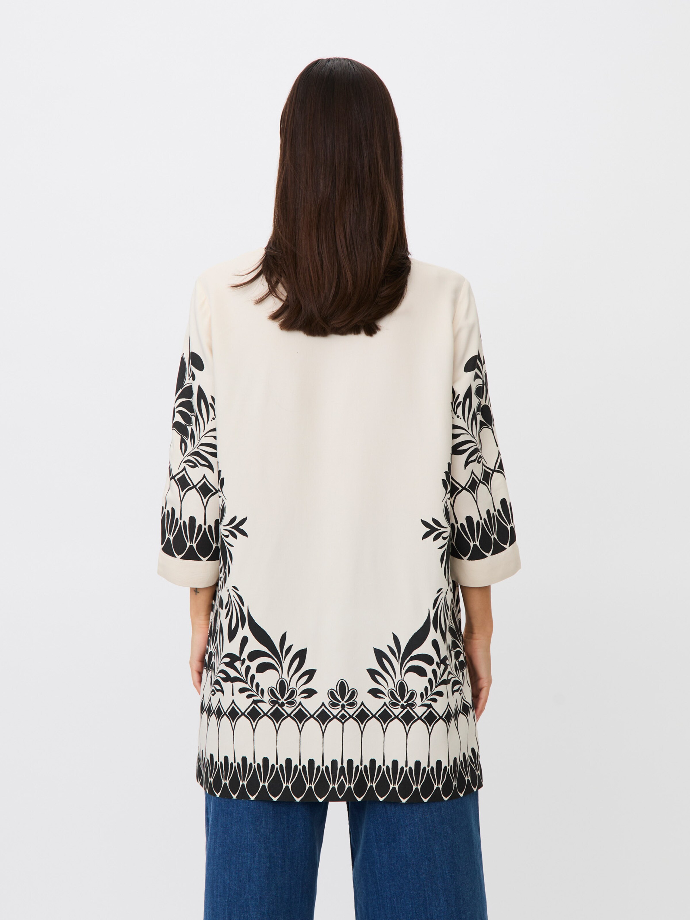 Tunique 'MaBai' Masai en noir