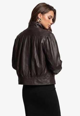 Veste mi-saison faina en marron