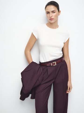 MANGO Szeroka nogawka Cygaretki 'Hidra' w kolorze czerwony