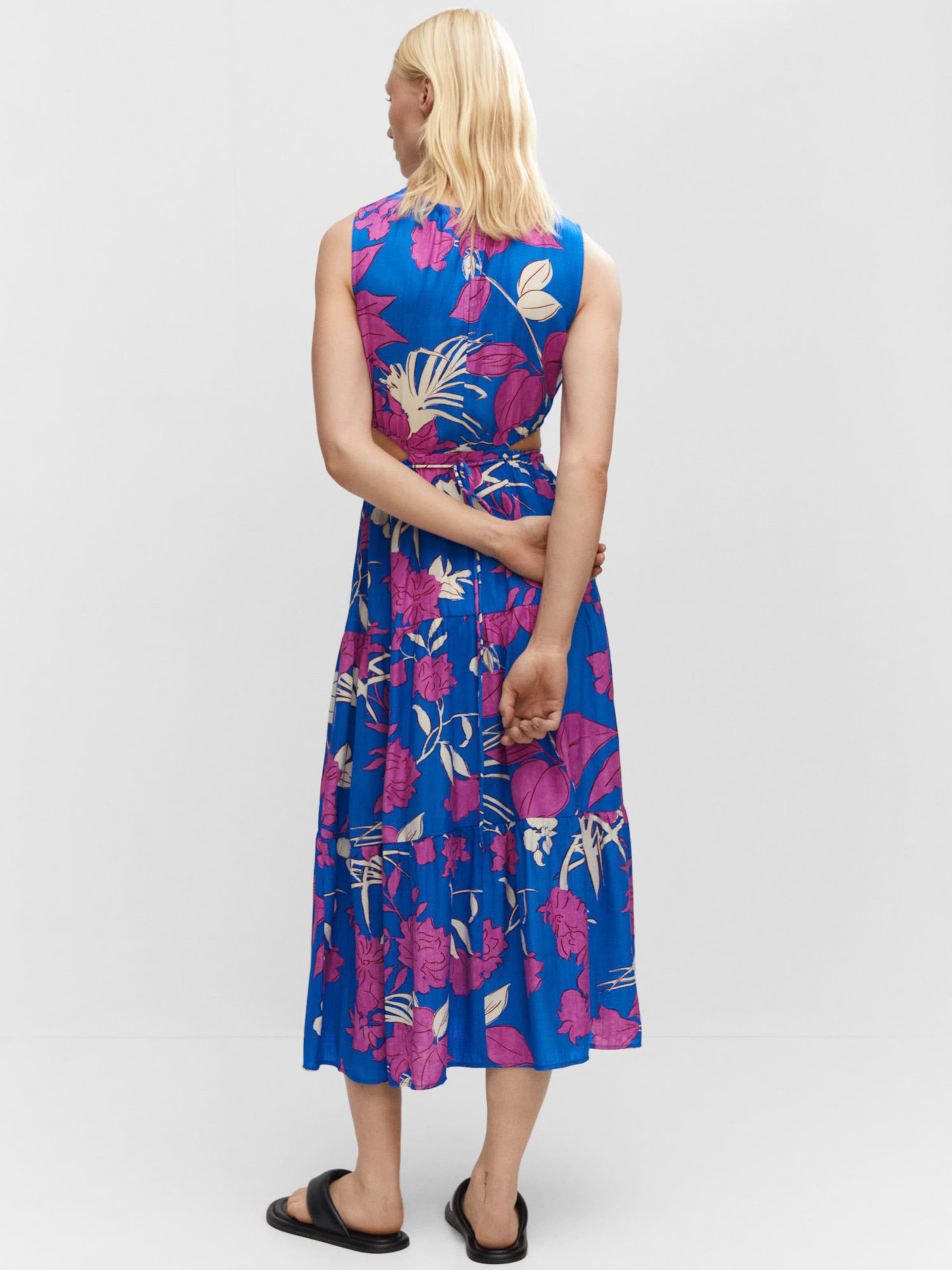Robe bleu roi mango sale