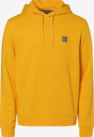 BOSS Orange Sweatshirt 'Wetalk' in Gelb: predná strana