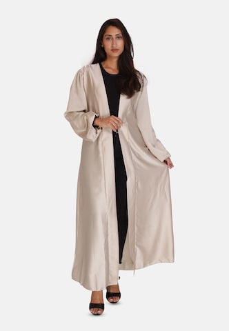 Elara Kimono in Beige: Vorderseite