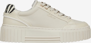 s.Oliver Sneakers laag in Beige: voorkant