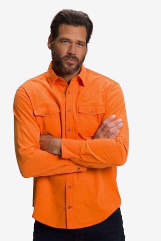 JP1880 Regular fit Overhemd in Oranje: voorkant