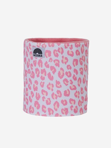 WESORA GmbH Tube Scarf 'Printed Neckwarmer Fleece + UV-Schutz' in Pink: front