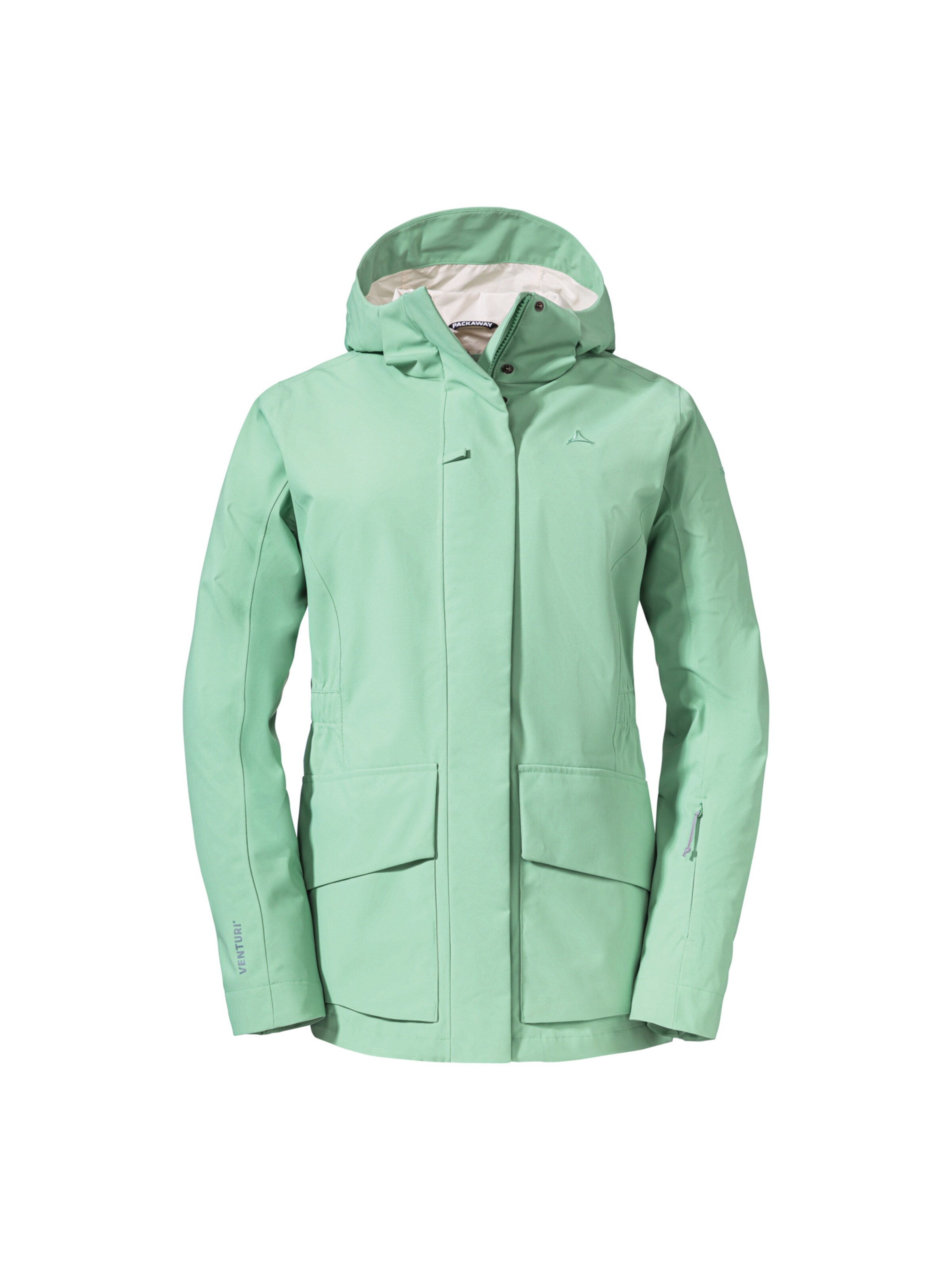 Schöffel Outdoorjas 'Geneva' in Groen: voorkant