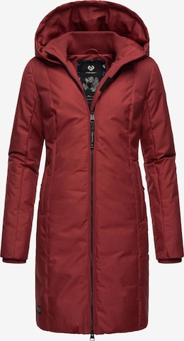 Ragwear Wintermantel 'Amarri' in Rood: voorkant