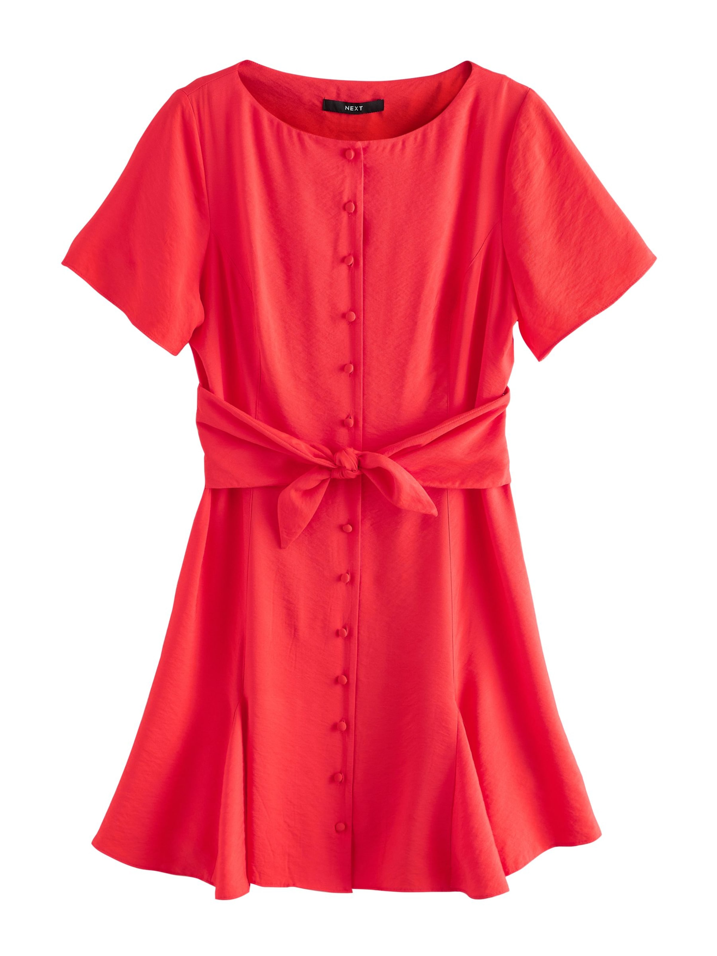 Next Blusenkleid in Rot: Vorderseite