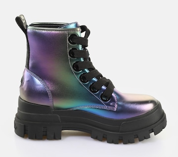 BUFFALO Lace-Up Ankle Boots in Purple