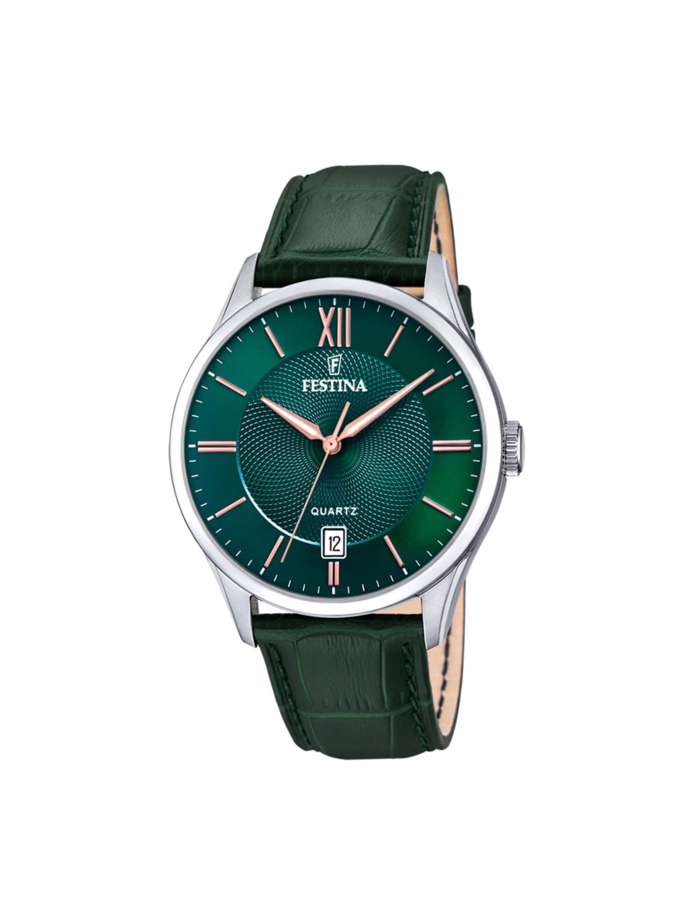 Montre à affichage analogique FESTINA en vert : devant