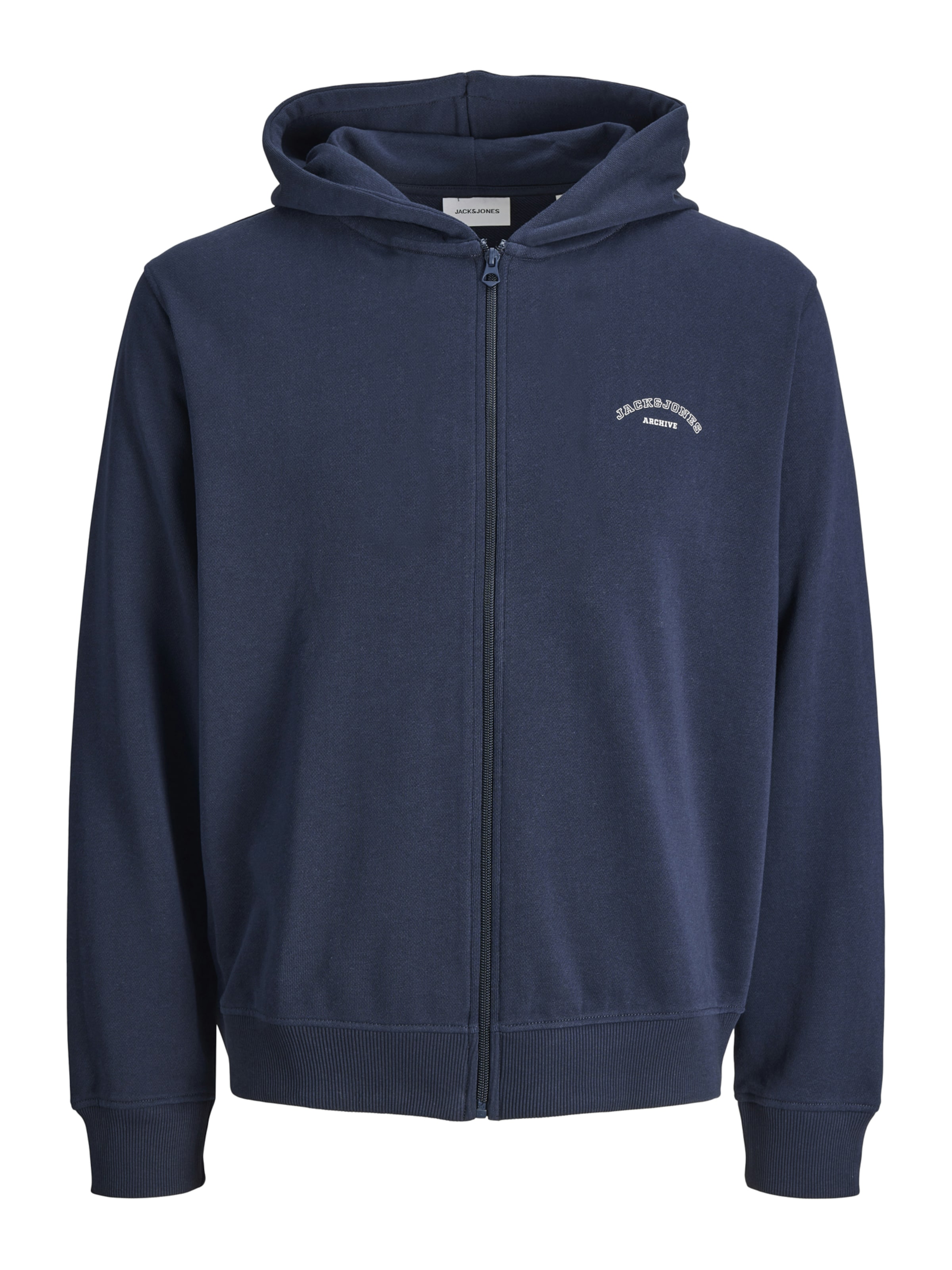 Jack & Jones Junior Sweatjacka 'JJCOLLEGE' i blå: framsida