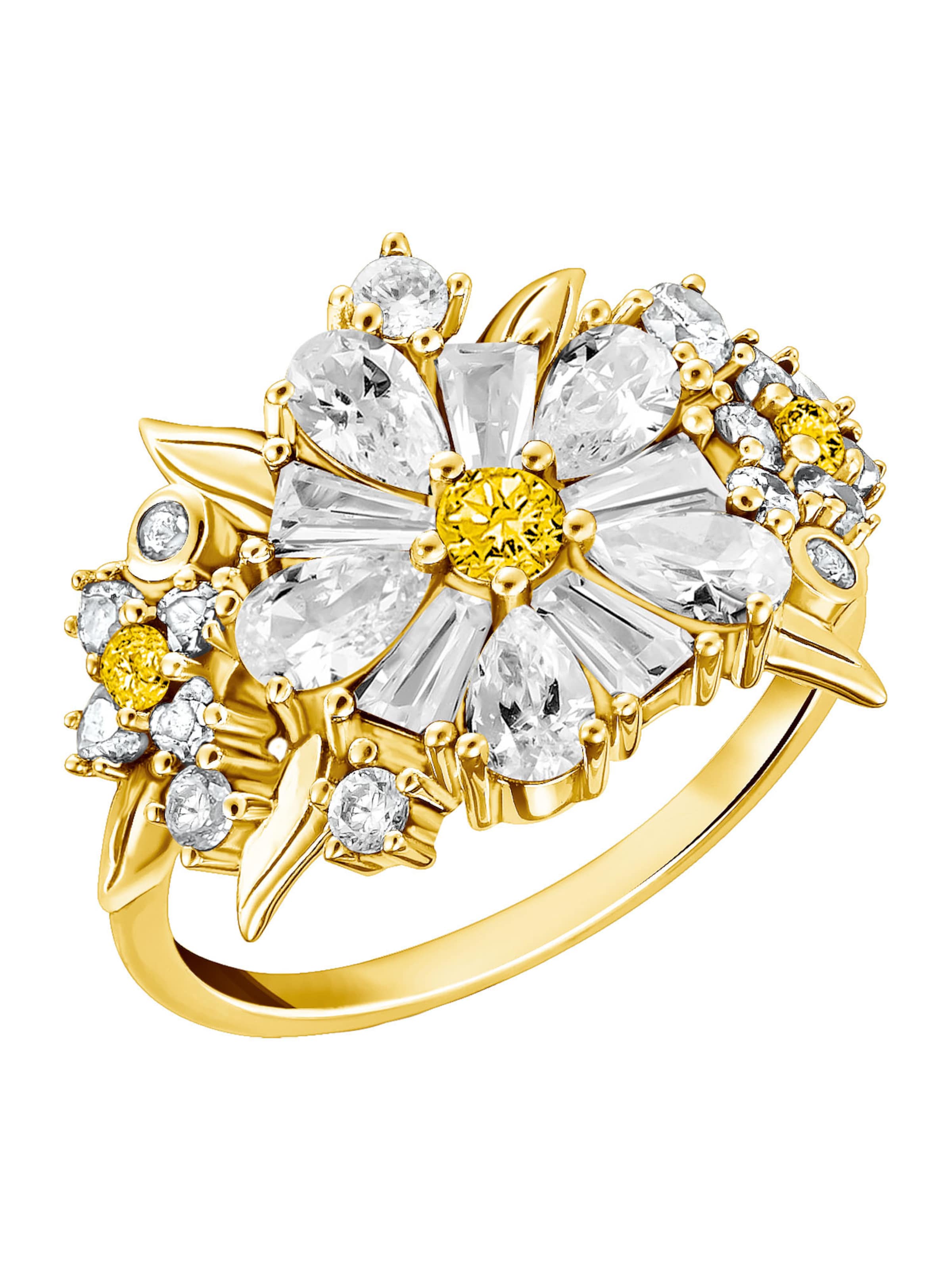 Thomas Sabo Ring 'Lovely Daisy' in Gold: Vorderseite