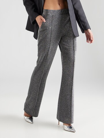 b.young Flared Pants 'Tacha' in Silver: front