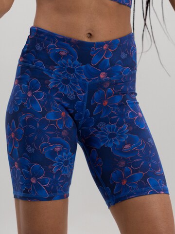 Hey Honey Skinny Leggings 'Biker' in Blue