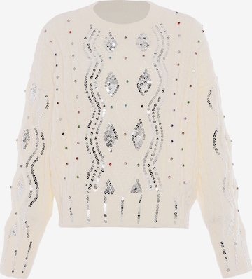 faina Пуловер в бяло: отпред