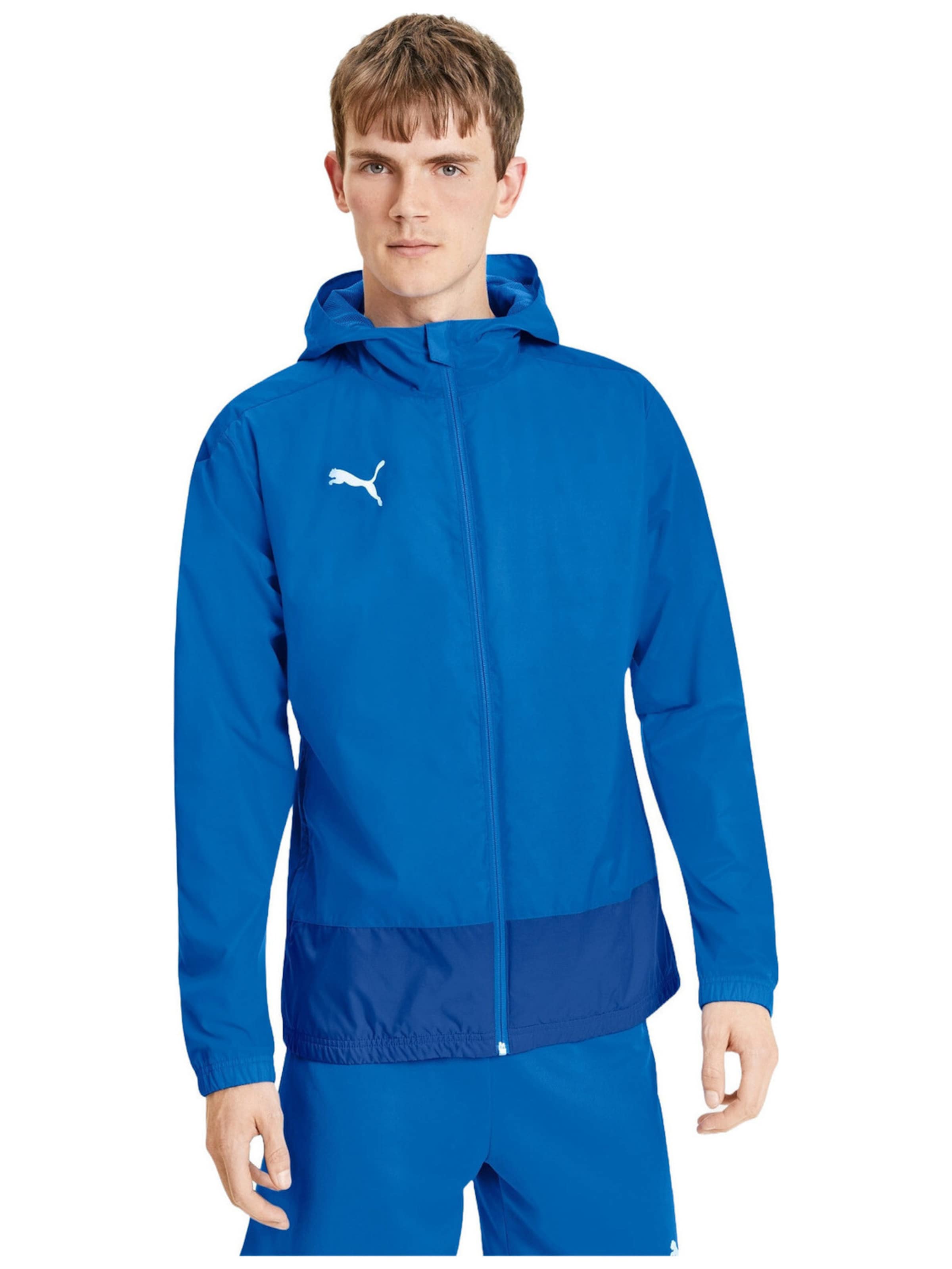 Veste mi-saison 'Teamgoal 23' PUMA en bleu : devant