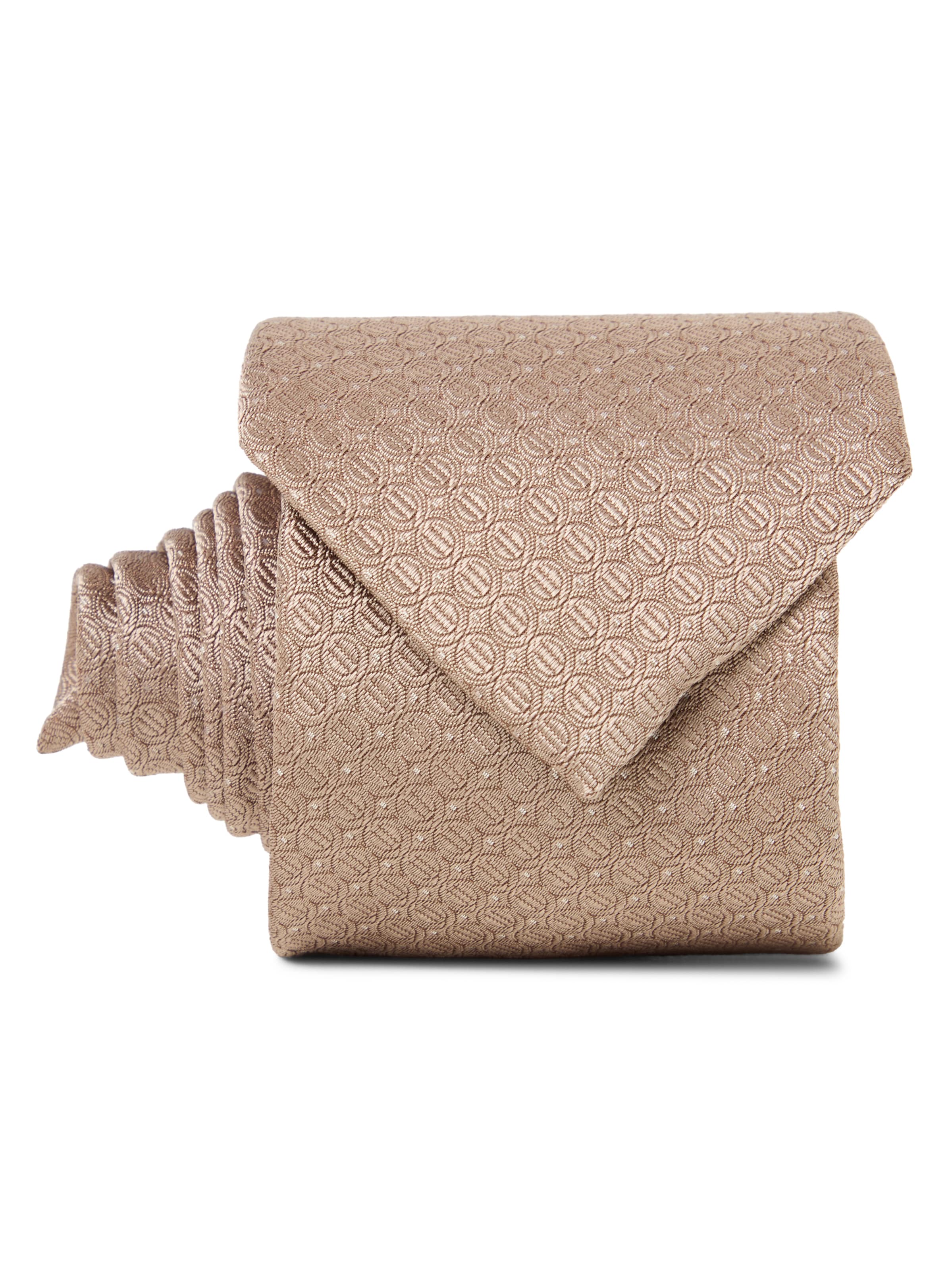 Andrew James Krawatte in Beige: Vorderseite