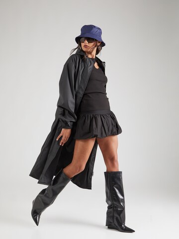 Manteau mi-saison 'Rain Mac' TOPSHOP en noir