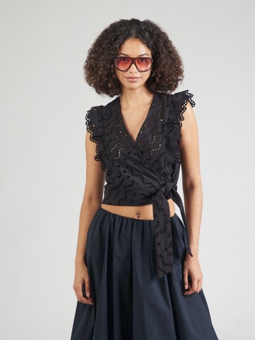 Camicia da donna 'LILA' di Suncoo in nero: frontale