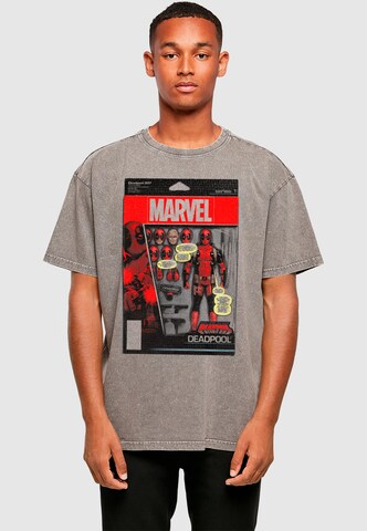 ABSOLUTE CULT T-Shirt 'Deadpool - Action Figure' in Grau: Vorderseite