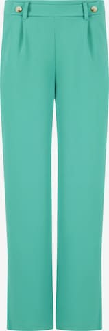 LolaLiza Wide Leg Plissert bukse i grønn: forside