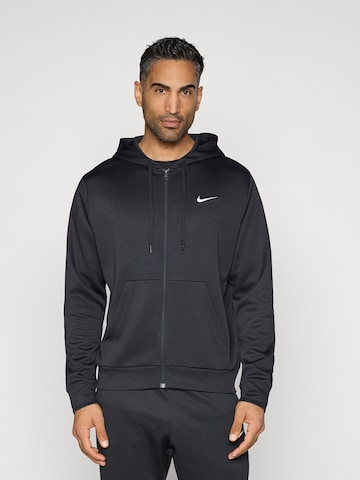 NIKE Urheilullinen collegetakki 'FLEX' värissä musta: etupuoli