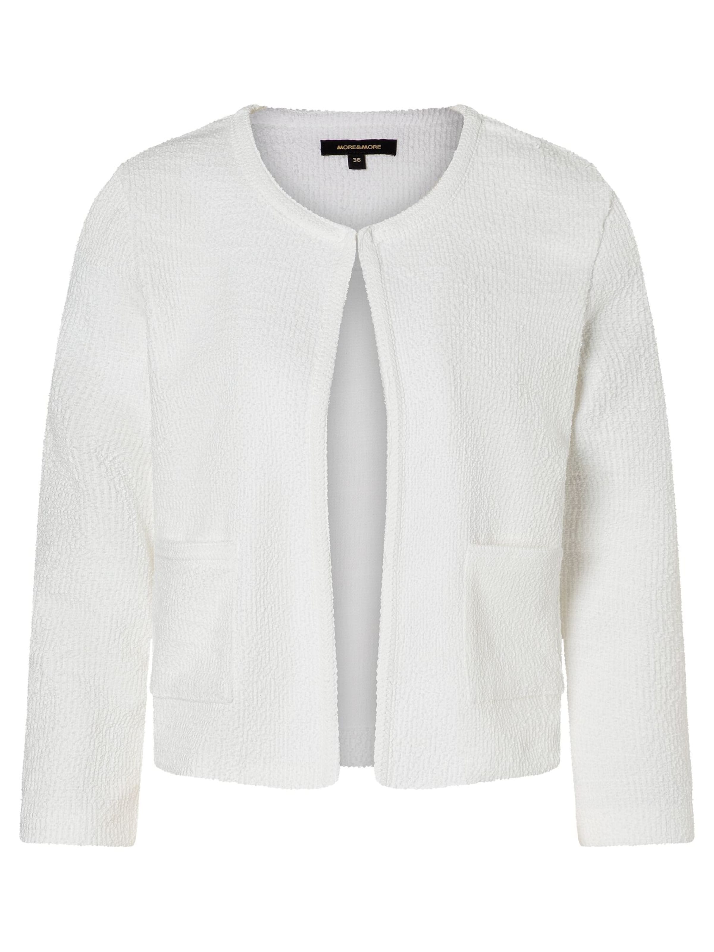 MORE & MORE Blazer in White: front