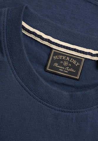 Superdry & Co Тениска 'Essential Serif' в синьо