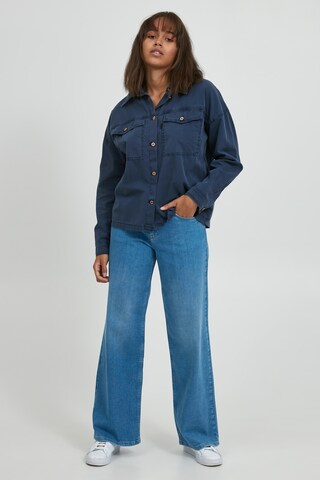 PULZ Jeans Between-Season Jacket 'PZLENE' in Blue