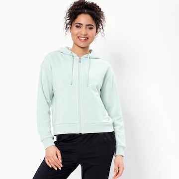 UNIFIT Zip-Up Hoodie in Green: front