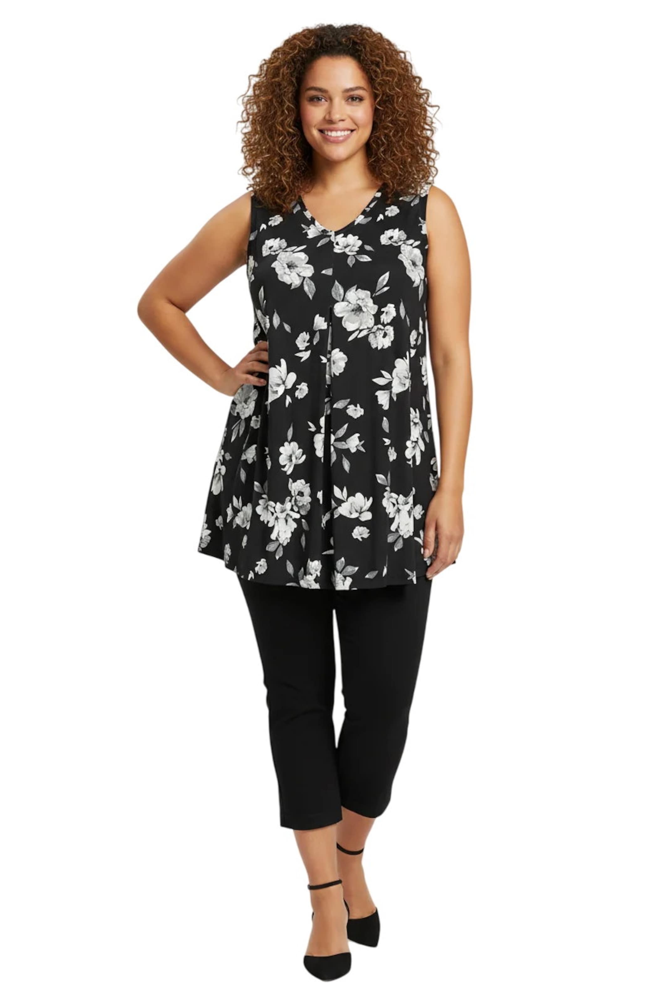 Shape Of You Blouse in Zwart: voorkant