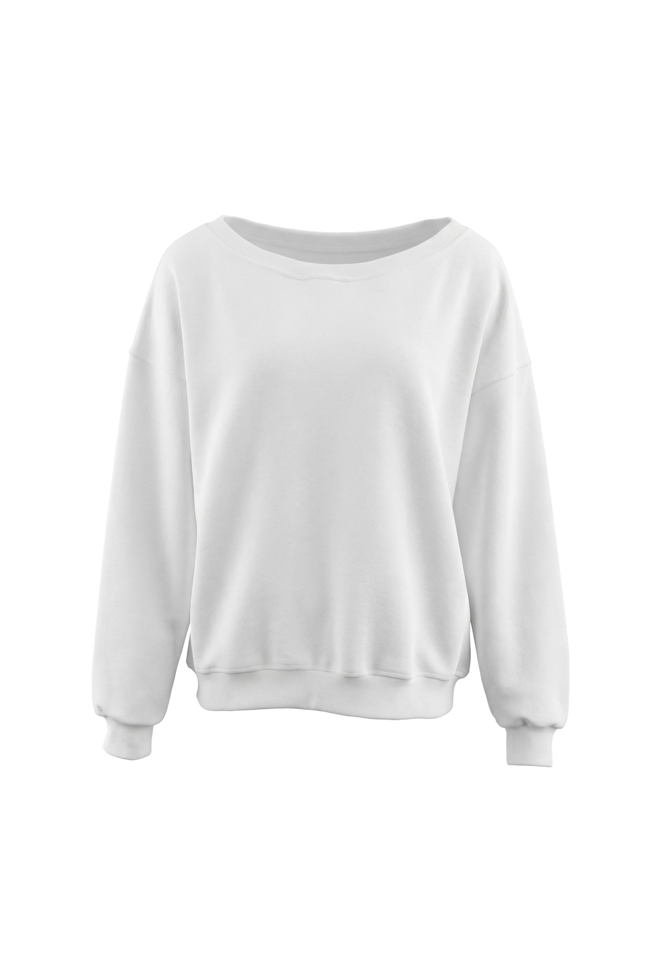 MYMO - Sudadera en blanco: frente