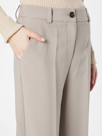 modström Loose fit Pleated Pants 'Gale' in Grey